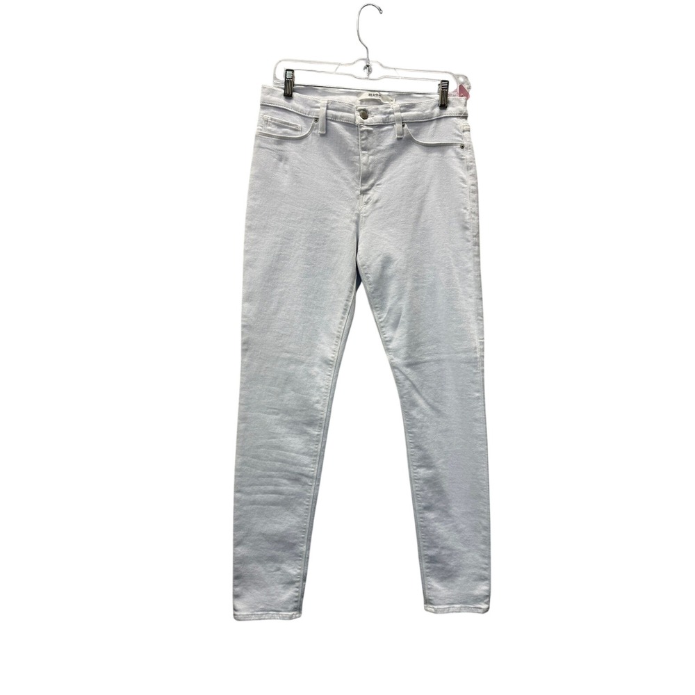 Hudson Nico Super Skinny Jeans Women's Size 10 White Mid Rise Denim Pants
